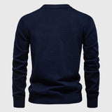 Men's Textured V-Neck Button Cardigan
