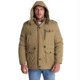 Men's Hooded Sherpa Lined Utility Parka