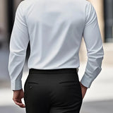 Men's Tailored Button-Up Dress Shirt