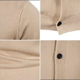 Men's V-Neck Button Knit Cardigan
