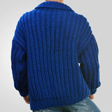 Men's Shawl Collar Double Breasted Knit Cardigan