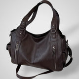 Women's Everyday Black Leather Bag