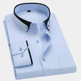 Men's Contrast Trim Dress Shirt