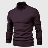 Men's Slim-Fit Roll Neck Long Sleeve Sweater