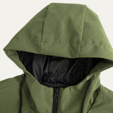Men's Waterproof Windproof Hooded Long Rain Jacket