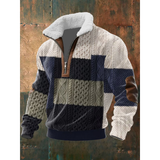 Men's Sherpa Collar Quarter Zip Sweater