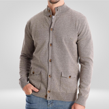 Men's Button Front Knit Cardigan Sweater