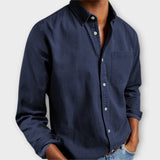 Men's Chambray Button-Up Shirt