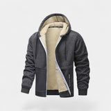 Men's Sherpa Lined Hooded Zip Jacket