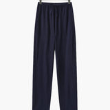 Men's Relaxed Fit Linen Drawstring Trousers