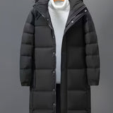 Men's Long Quilted Puffer Coat