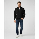 Men's Textured Half Zip Knit Sweater