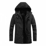 Men's Hooded Sherpa Lined Parka Jacket