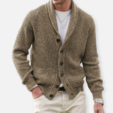 Men's Shawl Collar Button Knit Cardigan