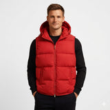 Men's Hooded Quilted Puffer Vest