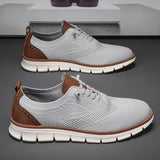 Men's Breathable Knit Slip-On Sneakers