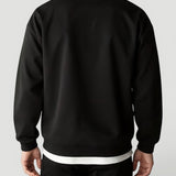 Men's Collared Quarter-Zip Ribbed-Trim Pullover