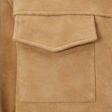 Men's Relaxed-Fit Collared Utility Jacket with Pockets