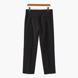 Men's High Waist Straight Leg Dress Trousers
