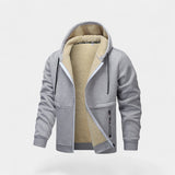 Men's Sherpa Lined Hooded Zip Jacket