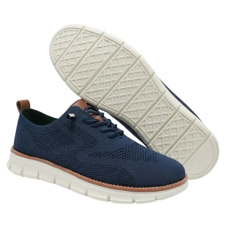 Men's Knit Lace-Up Casual Shoes