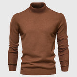 Men's Slim-Fit Roll Neck Long Sleeve Sweater