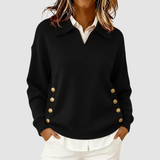 Women's Elegant Brown Autumn Jumper