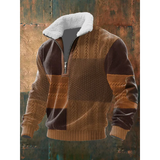 Men's Sherpa Collar Quarter Zip Sweater