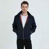 Men's Zip Front Plaid Lined Jacket