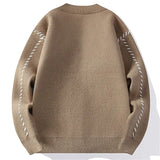 Men's Oversized V-Neck Button Cardigan