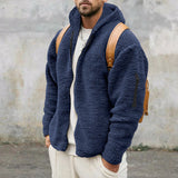 Men's Hooded Sherpa Fleece Jacket