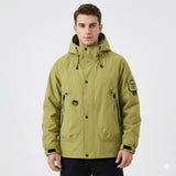 Men's Hooded Zip Front Outdoor Jacket