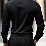 Men's Tailored Button-Up Dress Shirt