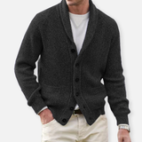 Men's Shawl Collar Button Knit Cardigan