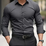 Men's Tailored Button-Up Dress Shirt