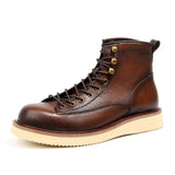 Men's Leather Lace-Up Work Boots