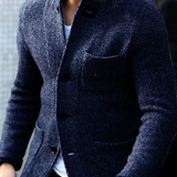 Men's Knit Zip Front Cardigan Jacket