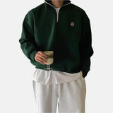 Men's Half Zip Fleece Pullover Sweater