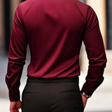 Men's Tailored Button-Up Dress Shirt