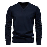 Men's V-Neck Knit Sweater