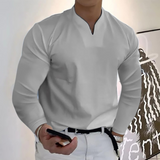 Men's V-Neck Long Sleeve Shirt