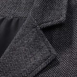 Men's Classic Tweed Tailored Suit Gilet