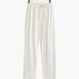 Men's Relaxed Fit Linen Drawstring Trousers