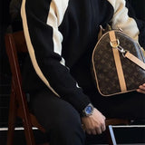 Men's Colour Block Zip-Up Knit Jacket