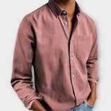 Men's Chambray Button-Up Shirt