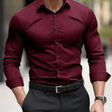 Men's Tailored Button-Up Dress Shirt