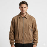 Men's Zip Front Bomber Jacket