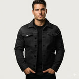 Men's Button Front Denim Jacket