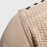 Men's Textured V-Neck Button Cardigan