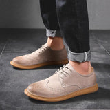 Men's Suede Casual Oxford Shoes
